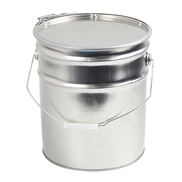 Tin paint bucket with handle
