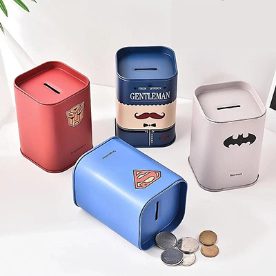 Money saving tin bank