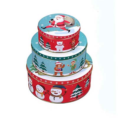 Personalized round metal tin container supplier