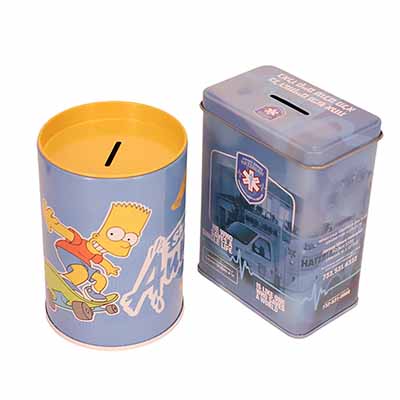 Tin coin bank