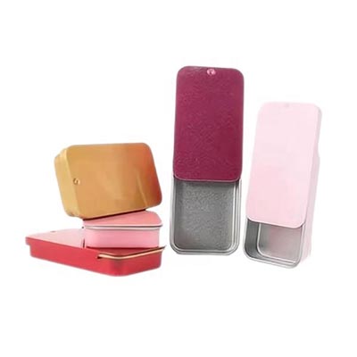 Sliding tin lid case