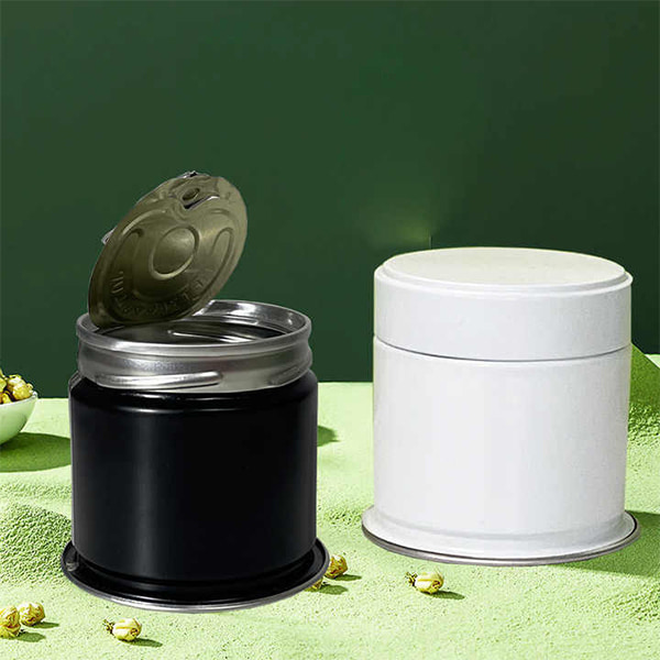 matcha tin with screw lid
