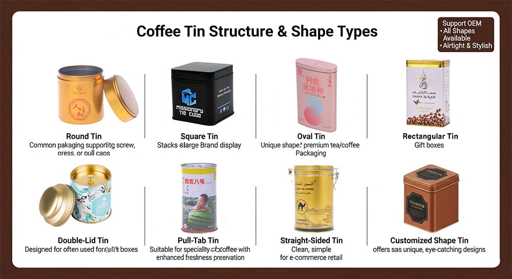 coffee tin packaging metal coffee tin box