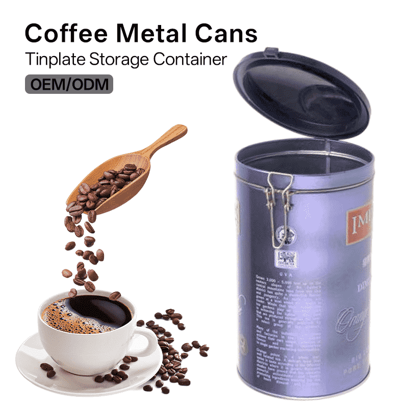 metal coffee tin