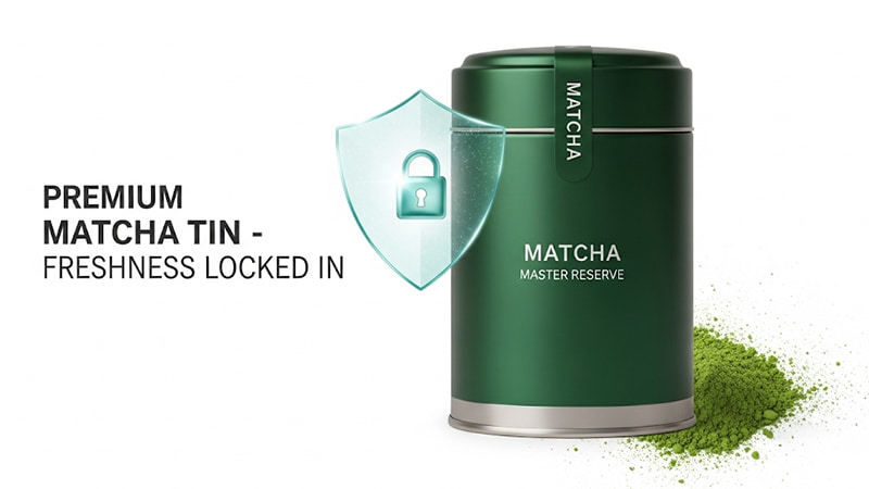 matcha tea tin box factory