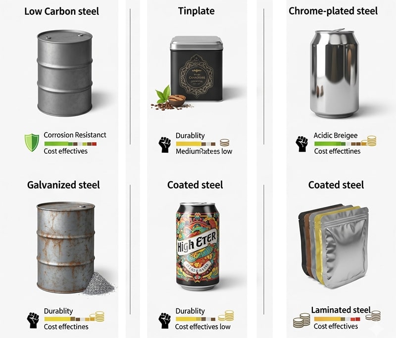 metal material comparison