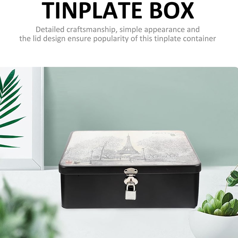 Tin Box with Lock