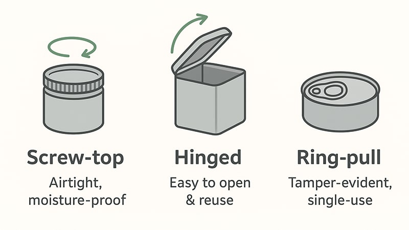 hinged lid tin market