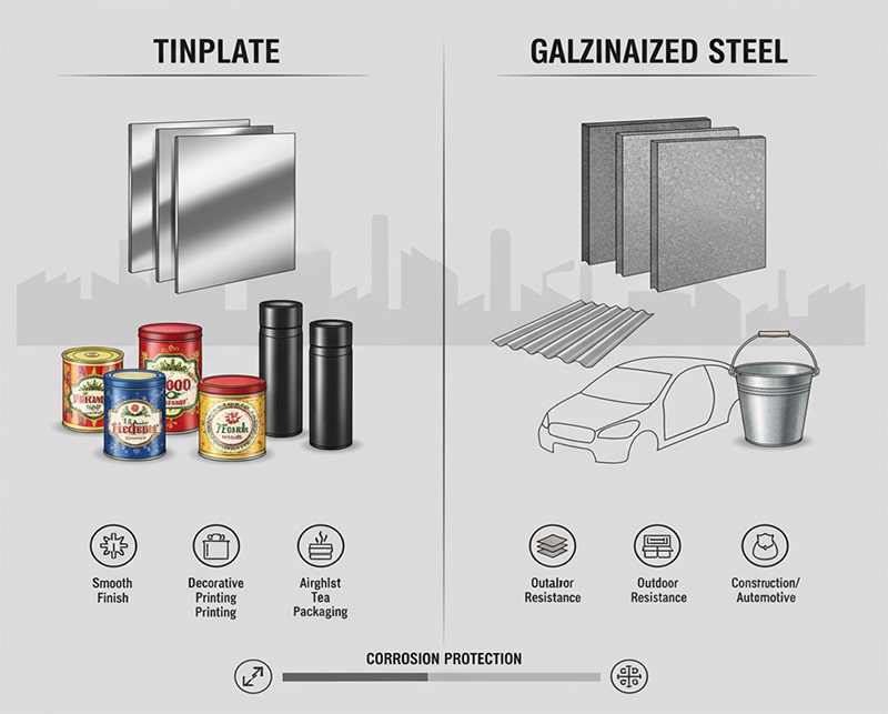 Tinplate VS Galvanized Steel