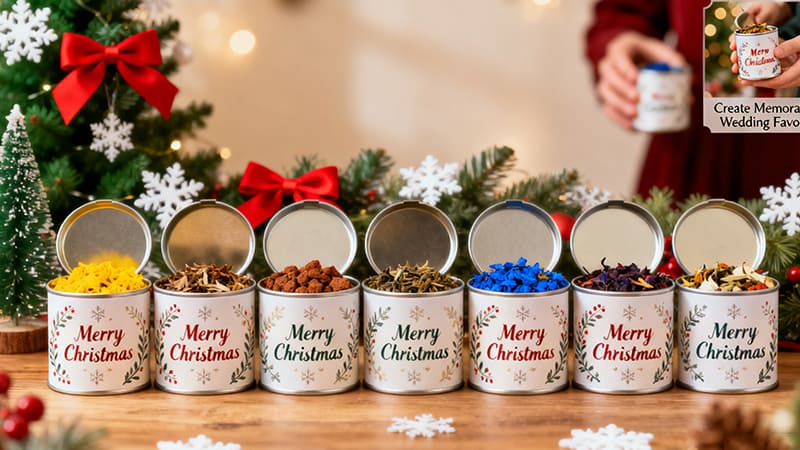 custom logo tea tins