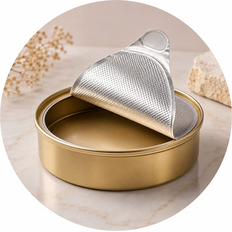 Easy Peel-Off Foil Lid