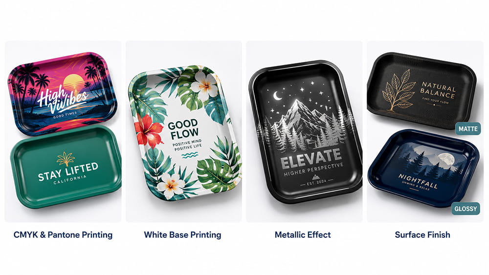 custom rolling tray printing options