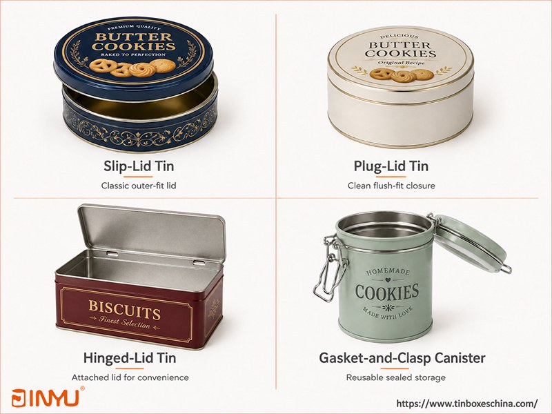 Cookie Tin Lid Options Cookie Tin Lid Options