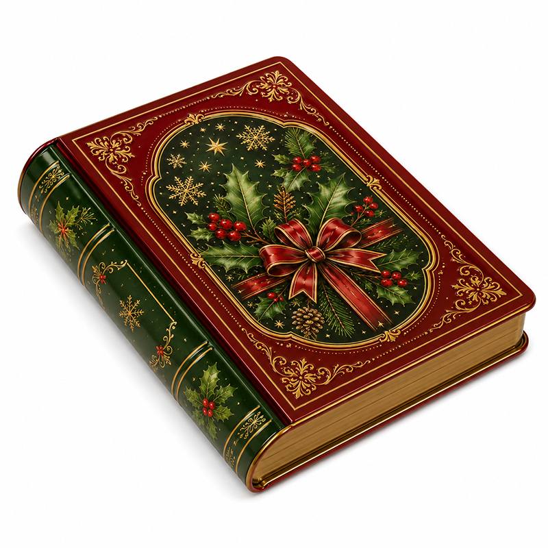 Custom Christmas Book Tin