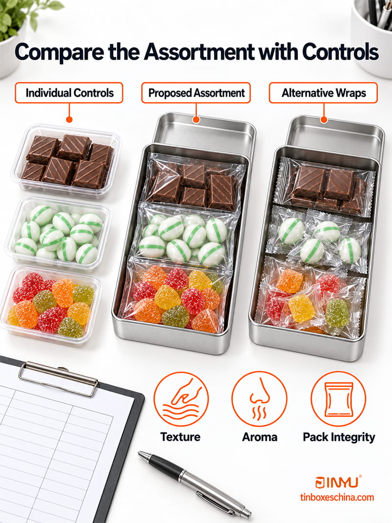 Compare the Assortment with Controls