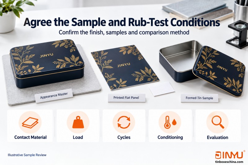 Agree the Sample and Rub-Test Conditions Agree the Sample and Rub-Test Conditions